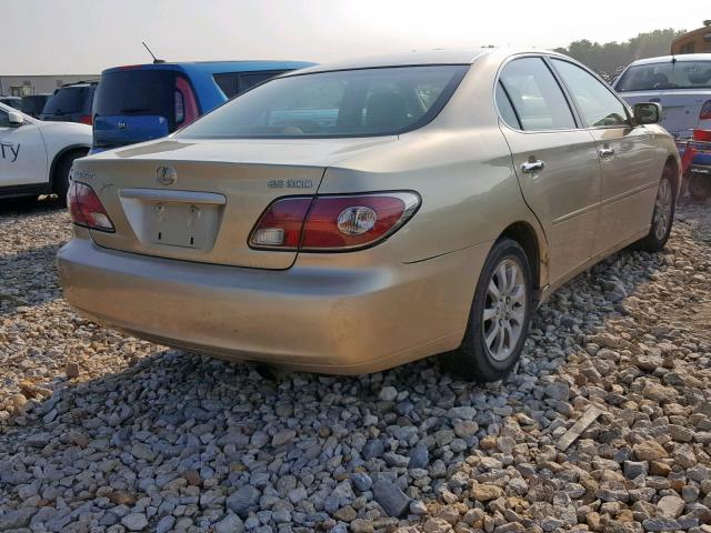 JTHBF30G220009905 - 2002 LEXUS ES 300 TAN photo 4