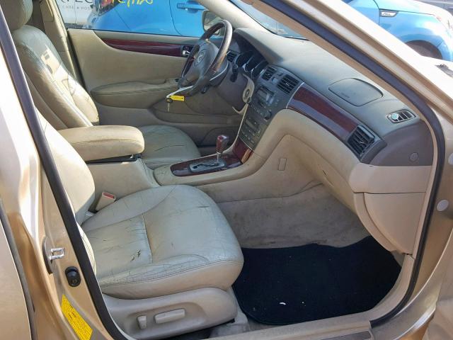 JTHBF30G220009905 - 2002 LEXUS ES 300 TAN photo 5