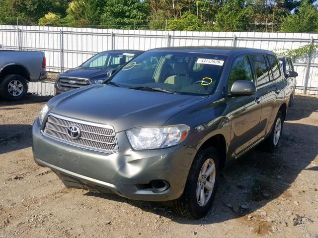 JTEEW41A792037143 - 2009 TOYOTA HIGHLANDER GREEN photo 2