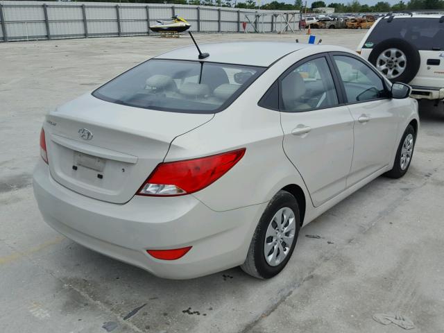 KMHCT4AE7GU152006 - 2016 HYUNDAI ACCENT SE CREAM photo 4