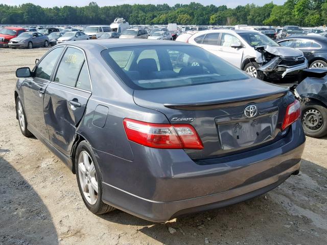 4T1BE46K08U199044 - 2008 TOYOTA CAMRY CE GRAY photo 3