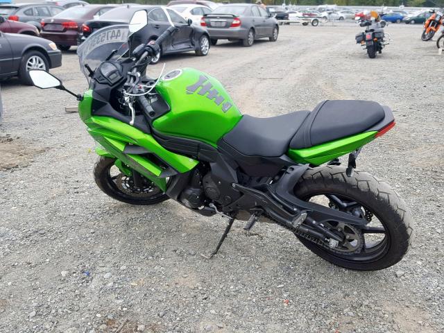 JKAEXEE11FDA17811 - 2015 KAWASAKI EX650 E GREEN photo 3