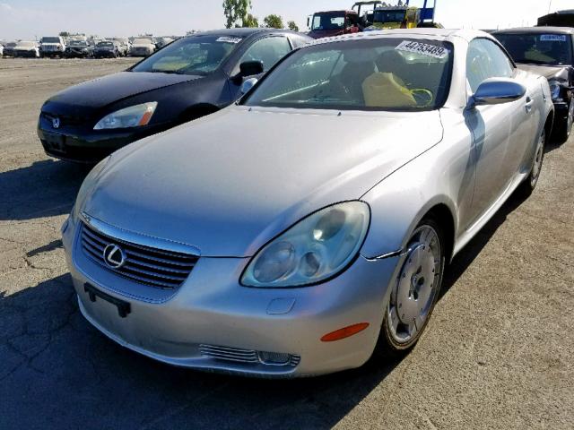 JTHFN48Y740052209 - 2004 LEXUS SC 430 SILVER photo 2