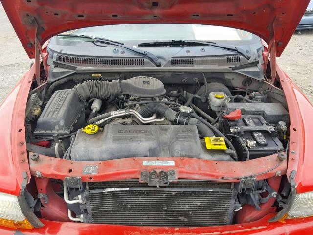 1B4HS28ZX1F646735 - 2001 DODGE DURANGO RED photo 7