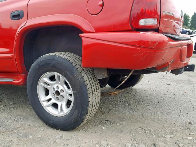 1B4HS28ZX1F646735 - 2001 DODGE DURANGO RED photo 9