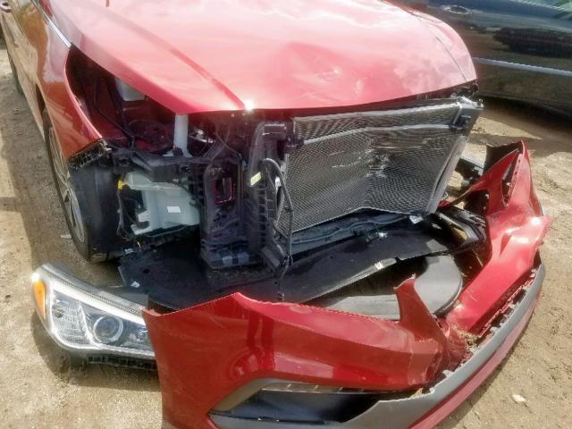 5NPE34AF9FH114419 - 2015 HYUNDAI SONATA SPO RED photo 9