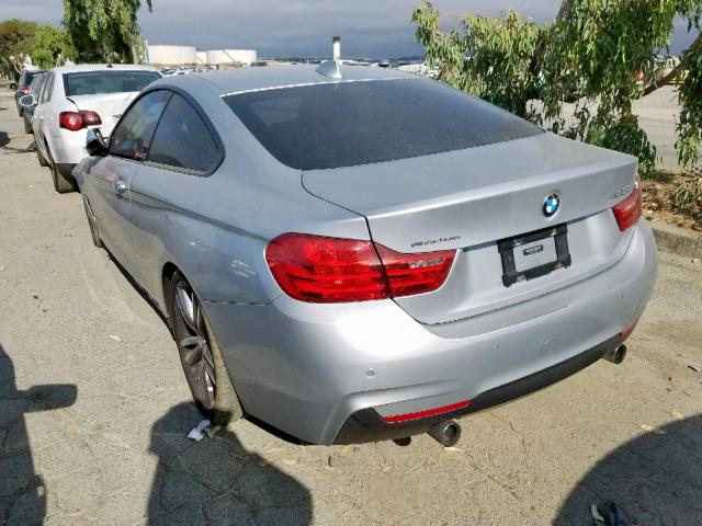 WBA3R1C50FK195138 - 2015 BMW 435 I GRAY photo 3