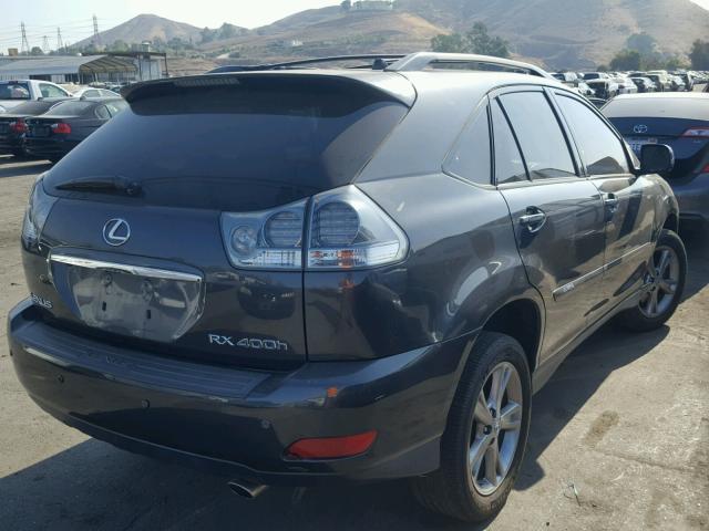 JTJHW31U672020642 - 2007 LEXUS RX 400H GRAY photo 4