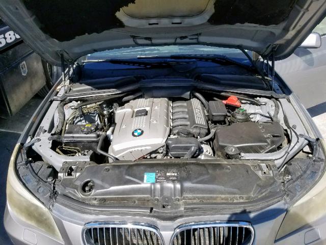 WBANE53556CK86749 - 2006 BMW 525 I GREEN photo 7