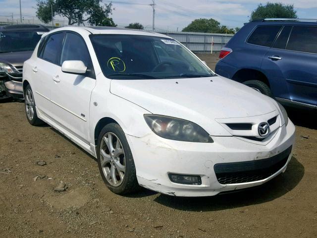 JM1BK344371638393 - 2007 MAZDA 3 HATCHBAC WHITE photo 1