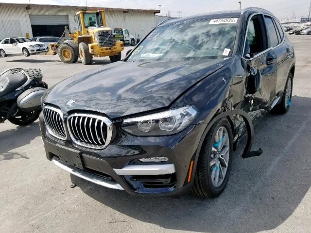 5UXTR7C51KLR46675 - 2019 BMW X3 SDRIVE3 BLACK photo 2