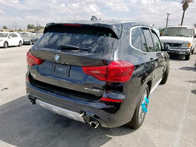 5UXTR7C51KLR46675 - 2019 BMW X3 SDRIVE3 BLACK photo 4