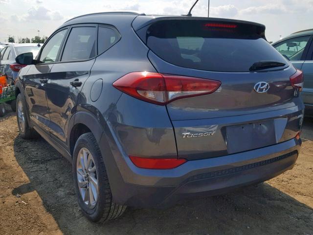 KM8J3CA41GU128082 - 2016 HYUNDAI TUCSON LIM GRAY photo 3