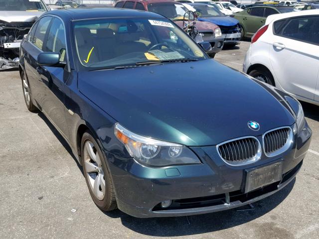 WBANE53537CW63421 - 2007 BMW 525 I GREEN photo 1