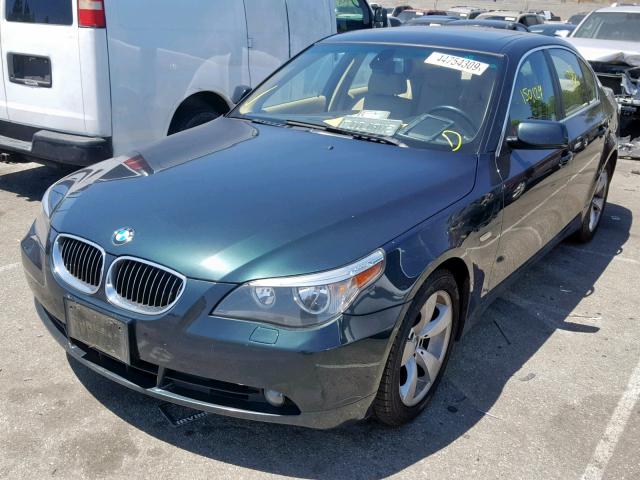 WBANE53537CW63421 - 2007 BMW 525 I GREEN photo 2