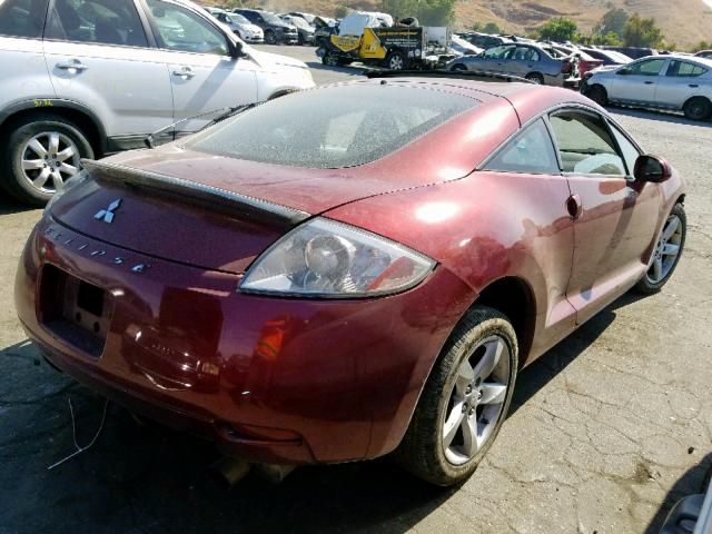 4A3AK24F56E055271 - 2006 MITSUBISHI ECLIPSE GS RED photo 4