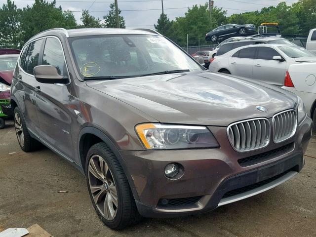 5UXWX7C59BL733220 - 2011 BMW X3 XDRIVE3 BROWN photo 1