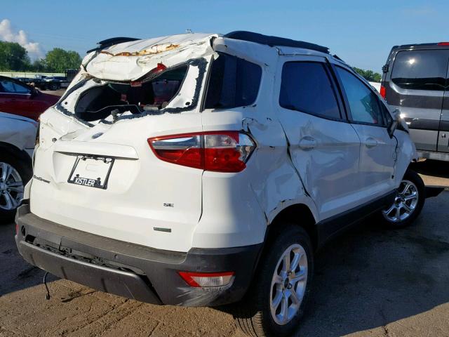 MAJ3P1TE3JC232832 - 2018 FORD ECOSPORT S WHITE photo 4