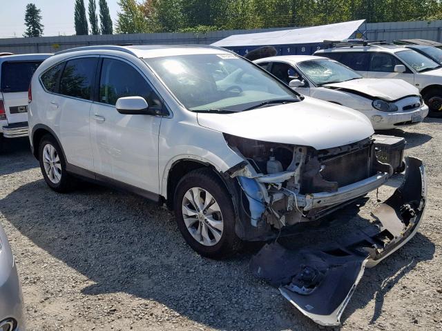 5J6RM3H78EL030507 - 2014 HONDA CR-V EXL WHITE photo 1