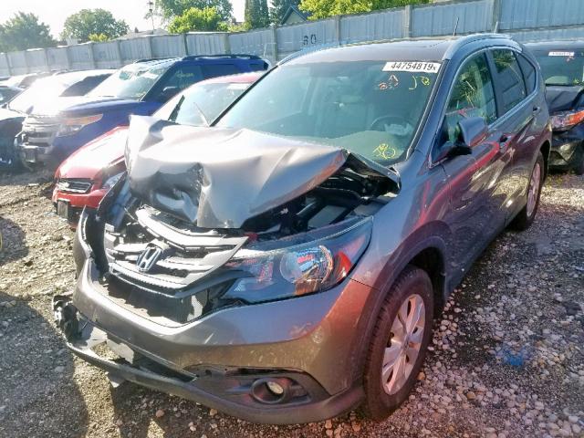 5J6RM4H79DL064752 - 2013 HONDA CR-V EXL BROWN photo 2