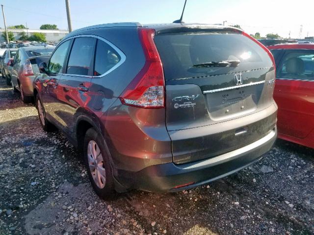 5J6RM4H79DL064752 - 2013 HONDA CR-V EXL BROWN photo 3