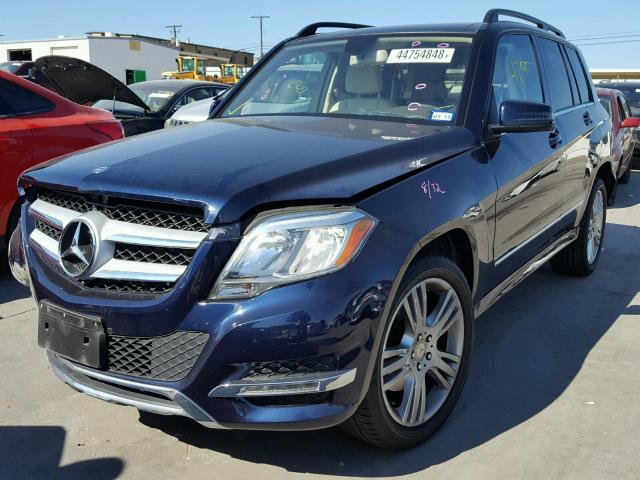 WDCGG0EB1EG255088 - 2014 MERCEDES-BENZ GLK 250 BL BLUE photo 2