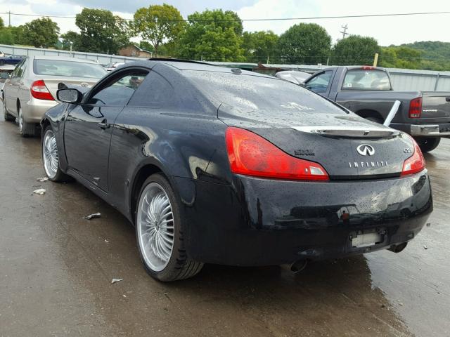 JNKCV64FX9M652452 - 2009 INFINITI G37 BLACK photo 3