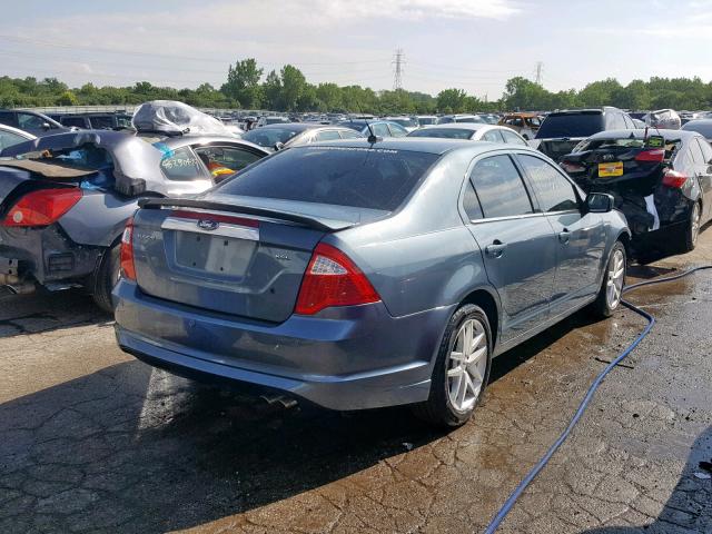 3FAHP0JA6CR281401 - 2012 FORD FUSION SEL GRAY photo 4