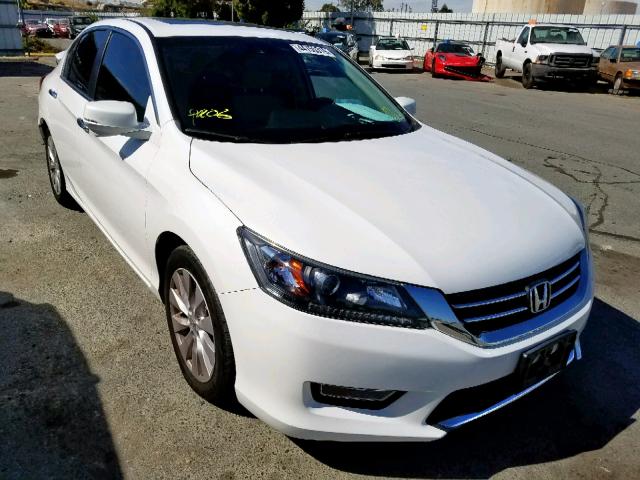 1HGCR2F89DA238149 - 2013 HONDA ACCORD EXL WHITE photo 1