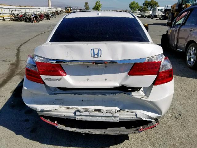 1HGCR2F89DA238149 - 2013 HONDA ACCORD EXL WHITE photo 9