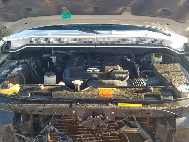 5N3AA08C34N810685 - 2004 INFINITI QX56 SILVER photo 7