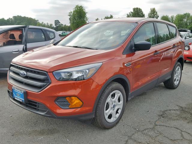 1FMCU0F71KUA55540 - 2019 FORD ESCAPE S ORANGE photo 2