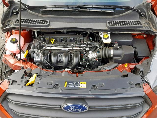 1FMCU0F71KUA55540 - 2019 FORD ESCAPE S ORANGE photo 7