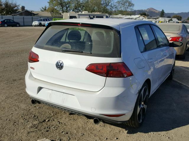 3VW447AU4GM043499 - 2016 VOLKSWAGEN GTI S/SE WHITE photo 4