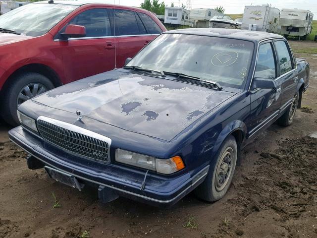 1G4AG54NXP6412108 - 1993 BUICK CENTURY SP BLUE photo 2