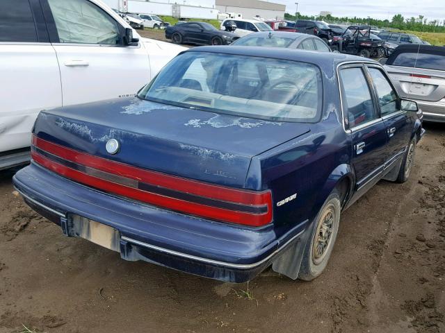 1G4AG54NXP6412108 - 1993 BUICK CENTURY SP BLUE photo 4