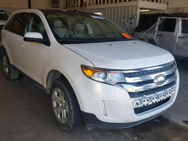 2FMDK3JC7DBC78948 - 2013 FORD EDGE SEL WHITE photo 1