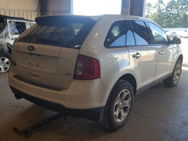 2FMDK3JC7DBC78948 - 2013 FORD EDGE SEL WHITE photo 4