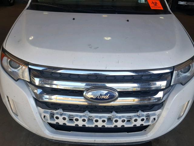 2FMDK3JC7DBC78948 - 2013 FORD EDGE SEL WHITE photo 7