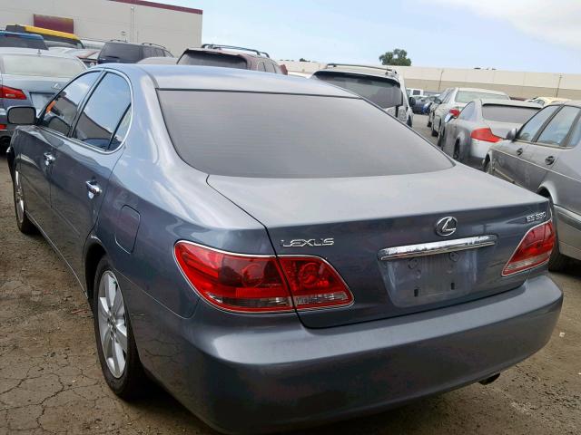 JTHBA30G855085277 - 2005 LEXUS ES 330 BLUE photo 3