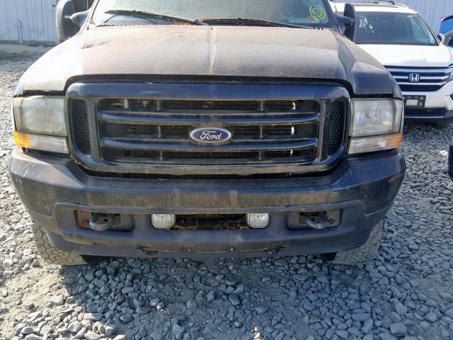 1FTSW31LX4EB91551 - 2004 FORD F350 SRW S BLACK photo 9