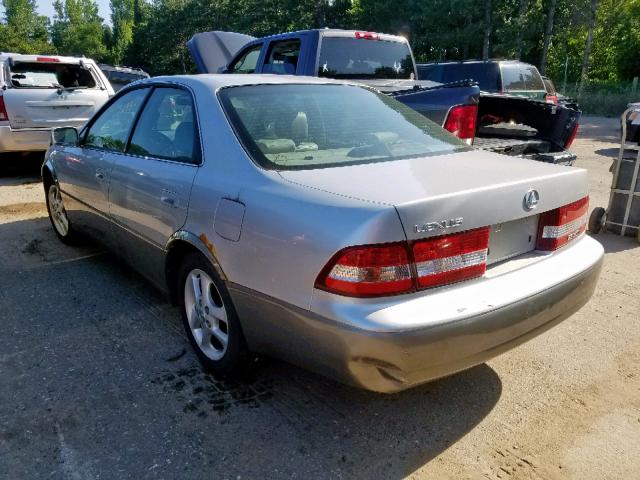 JT8BF28G710340248 - 2001 LEXUS ES 300 SILVER photo 3