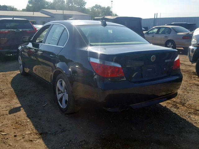 WBANF33557CW71022 - 2007 BMW 525 XI BLACK photo 3