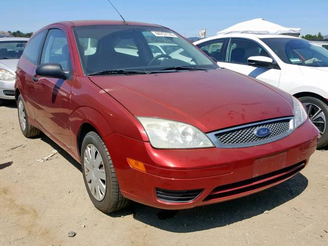 3FAFP31N75R134423 - 2005 FORD FOCUS ZX3 RED photo 1