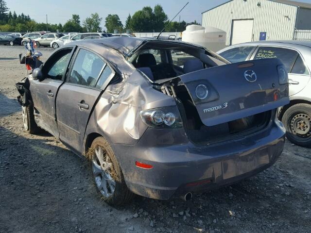 JM1BK323071629015 - 2007 MAZDA 3 S GRAY photo 3