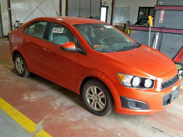 1G1JB5SH7C4138641 - 2012 CHEVROLET SONIC LS ORANGE photo 1