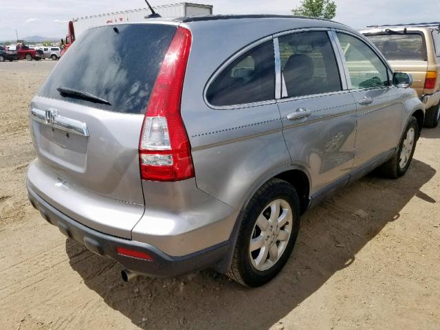 JHLRE38778C044456 - 2008 HONDA CR-V EXL SILVER photo 4