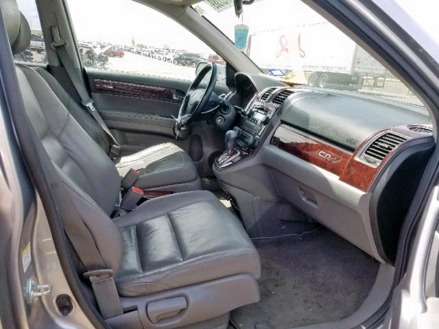 JHLRE38778C044456 - 2008 HONDA CR-V EXL SILVER photo 5