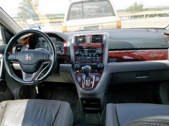 JHLRE38778C044456 - 2008 HONDA CR-V EXL SILVER photo 9