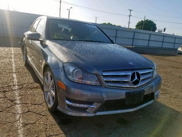 WDDGF4HB2CA597893 - 2012 MERCEDES-BENZ C 250 GRAY photo 1